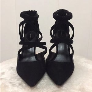 Zara black heels size 7